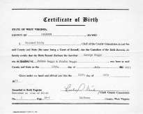George Alfred BOGGS Birth Certificate thumbnail