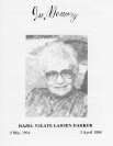 Hazel V. Larsen Funeral Program